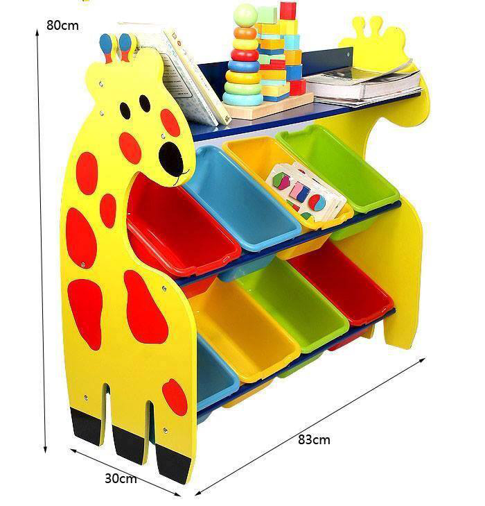 ชั้นวางของเล่น ลายยีราฟ