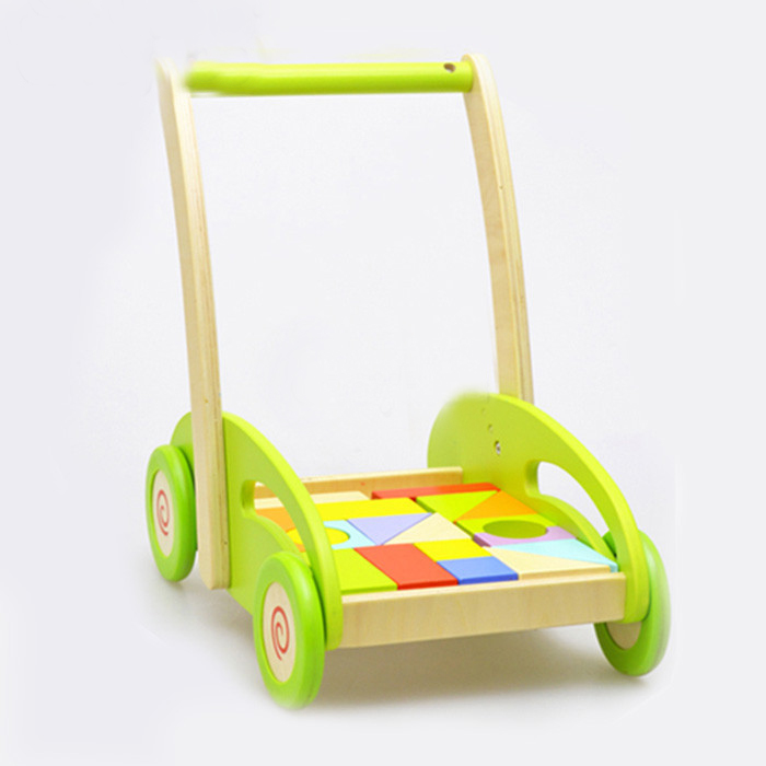 รถเข็นบล๊อกของเล่นไม้ Okaykids รุ่น W16E027