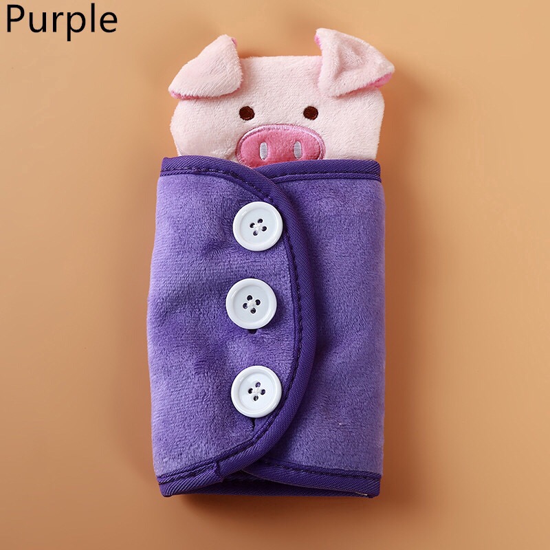 หมูน้อย Purple สอนติดกระดุม